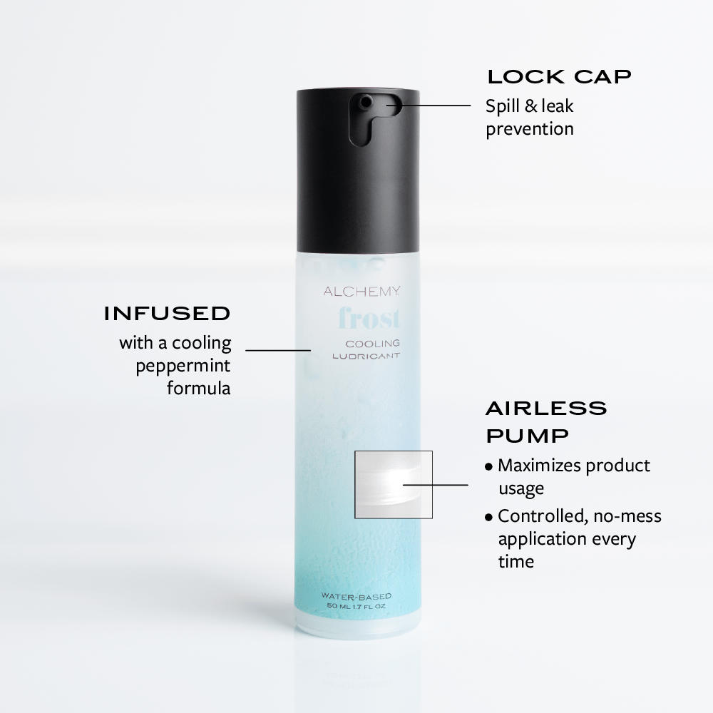 Alchemy Frost: Water-Based Cooling Personal Lubricant product features