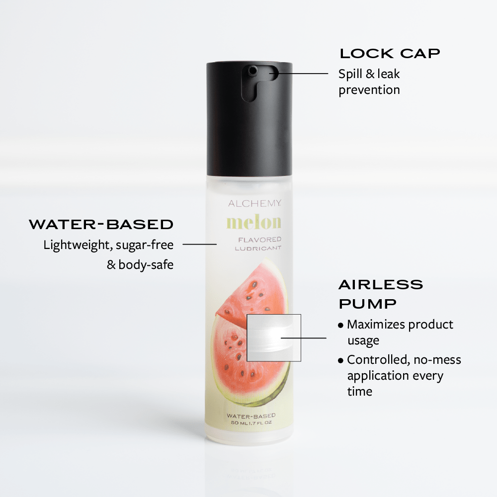Alchemy Indulge: Watermelon Flavored Personal Lubricant product features