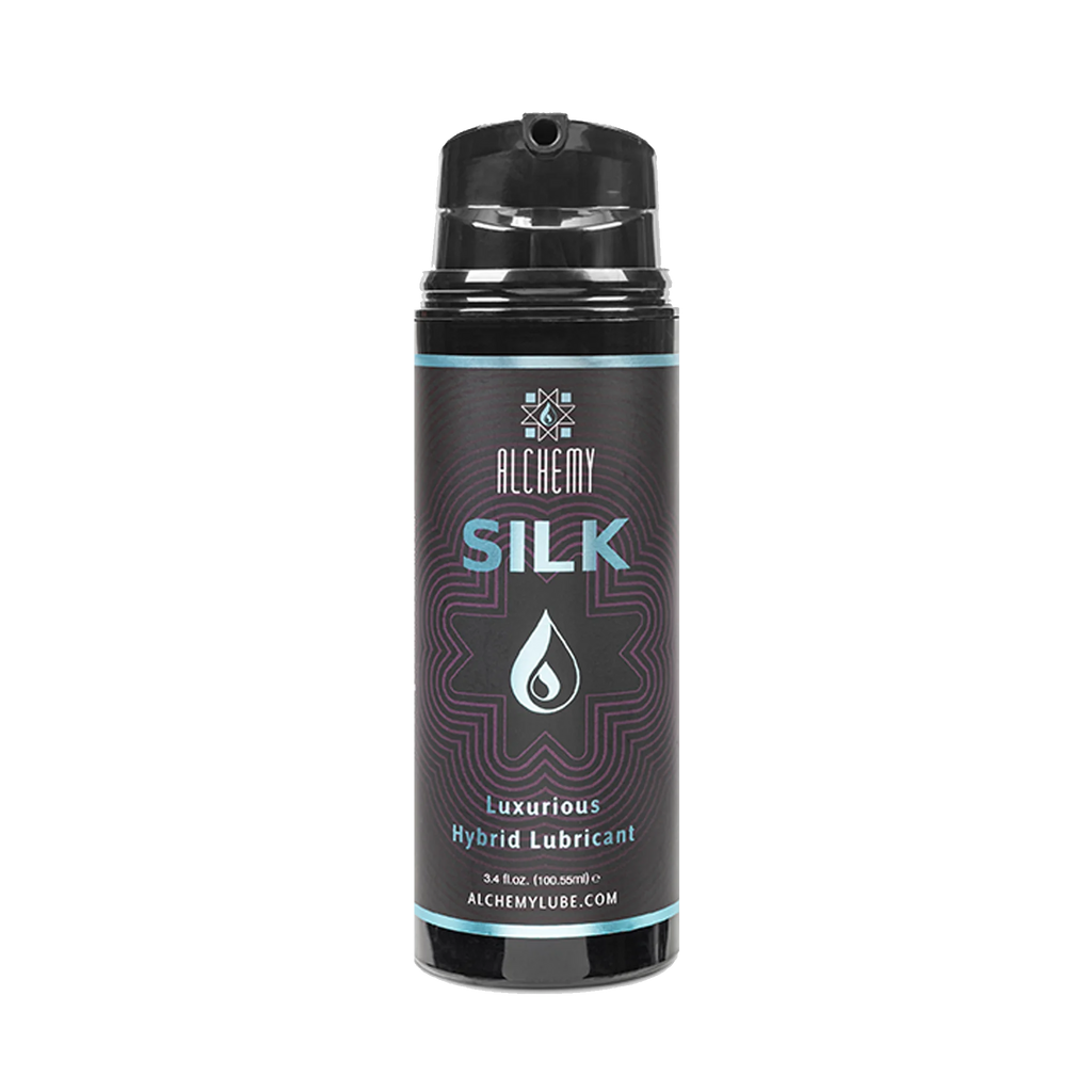 Alchemy® Silk Hybrid Lubricant 3.4oz with Transparent Background
